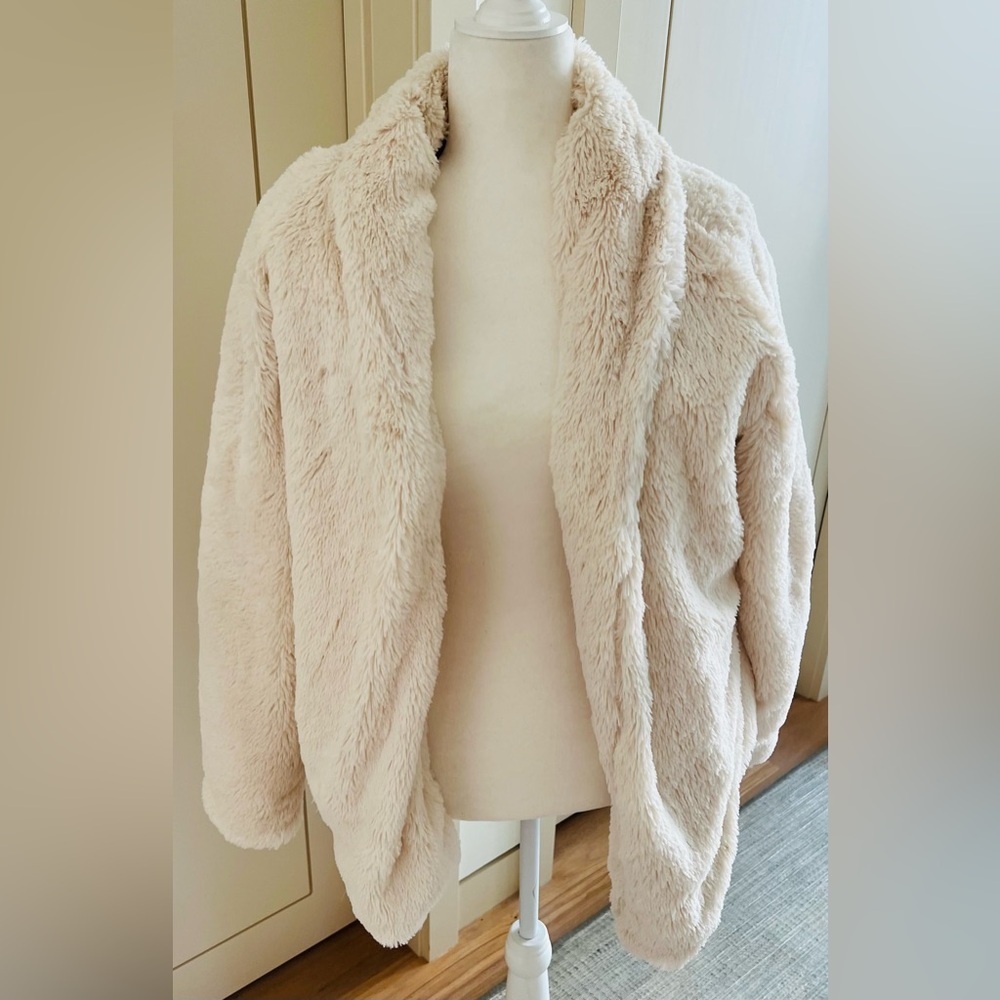 Ivory teddy bear fall/winter coat from Philosophy.